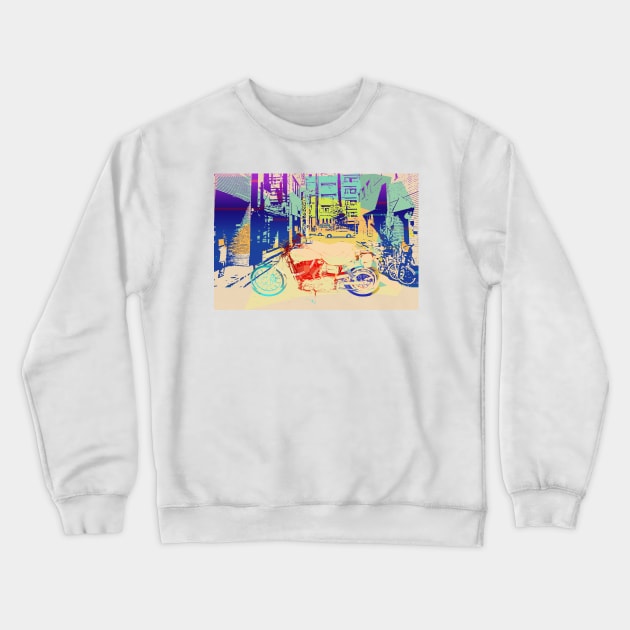 Motorcycle Crewneck Sweatshirt by tanyazevallos